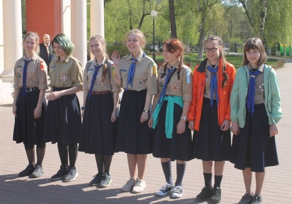 Юные разведчики дружины «Череповец» приняли участие в празднике по случаю 110-летия скаутского движения в России