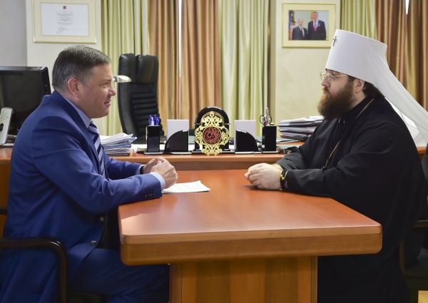 Митрополит Игнатий провел рабочую встречу с Губернатором Вологодской области