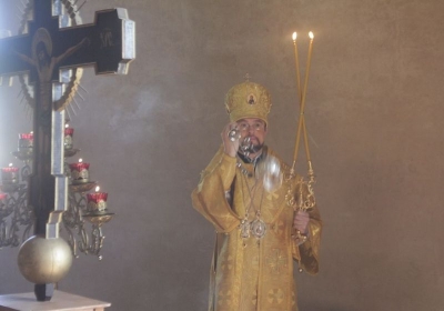 Епископ Флавиан совершил первую Божественную литургию в восстановленном приделе храма поселка Сазоново