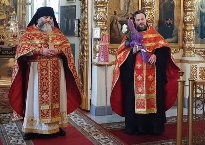 Настоятеля Архиерейского Воскресенского подворья иеромонаха Нила (Хоменца) поздравили с днем Ангела