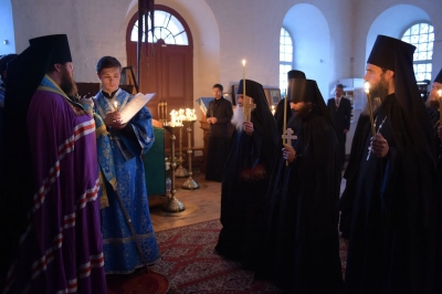 ﻿   Епископ Игнатий совершил в Кирилло-Белозерском монастыре монашеский постриг