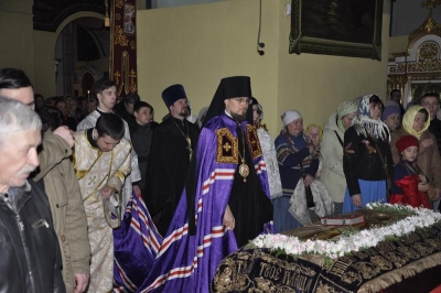 Епископ Флавиан возглавил Пасхальное богослужение в Архиерейском Воскресенском подворье города Череповца