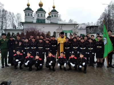 В военной дружине имени благоверного князя Димитрия Донского воспитанники дали торжественное обещание