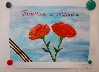 Воспитанники Андреевской воскресной школы успешно участвовали в конкурсе рисунка ко Дню Великой Победы