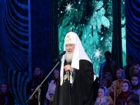 Святейший Патриарх Кирилл посетил Рождественский праздник в Московском Кремле