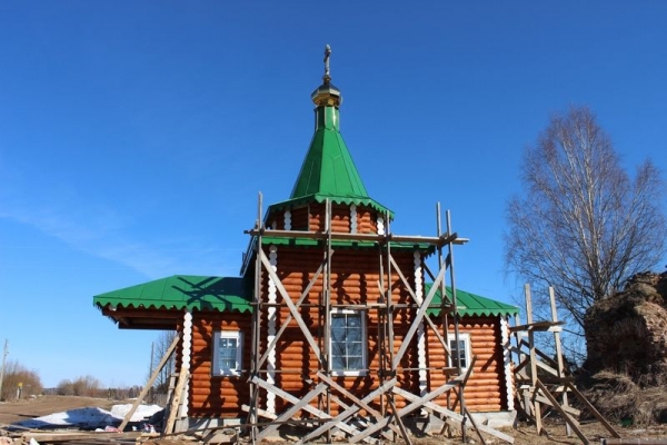 В Великоустюгском районе ведется строительство Ильинского храма
