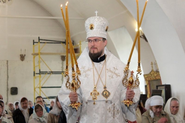 Епископ Флавиан совершил Божественную литургию в день празднования Вознесения Господня