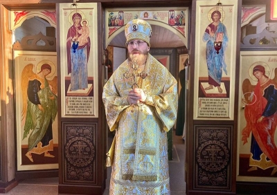 В воскресный день епископ Игнатий совершил Литургию в храме преподобного Даниила Шужгорского деревни Ботово