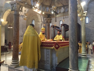 Епископ Флавиан принял участие в Божественной литургии в престольный день города Бари