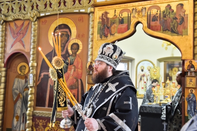 Первую в этом году Литургию Преждеосвященных Даров митрополит Игнатий совершил в храме Покрова на Торгу