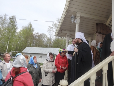 Литургию в праздник Вознесения Господня митрополит Игнатий совершил в Вознесенском храме города Сокол