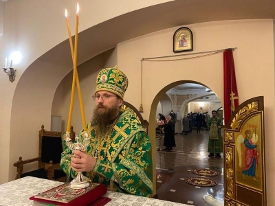 В престольный день кафедрального собора города Череповца епископ Игнатий совершил Божественную литургию