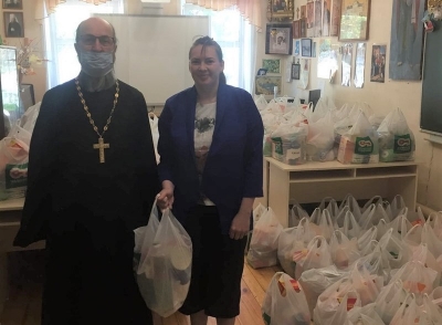 Поступила благотворительная продуктовая помощь для малообеспеченных и многодетных семей Вологодской епархии
