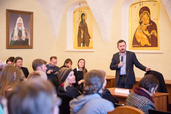 Юрий Анциферов в рамках Рождественских Чтений провел мастер-класс по ведению церковных тем в социальных сетях