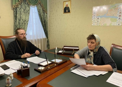 Епископ Игнатий провел рабочую встречу с руководителем Отдела религиозного образования Череповецкой епархии
