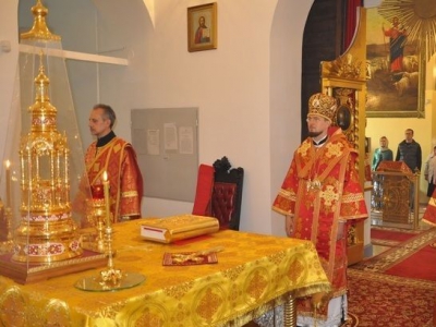 Епископ Флавиан совершил Литургию в день памяти Усекновения главы Иоанна Пророка