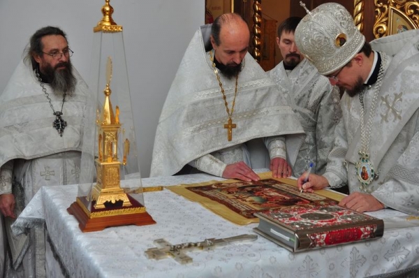 Епископ Флавиан освятил новый храм Гурия Шалочского в Бабаево