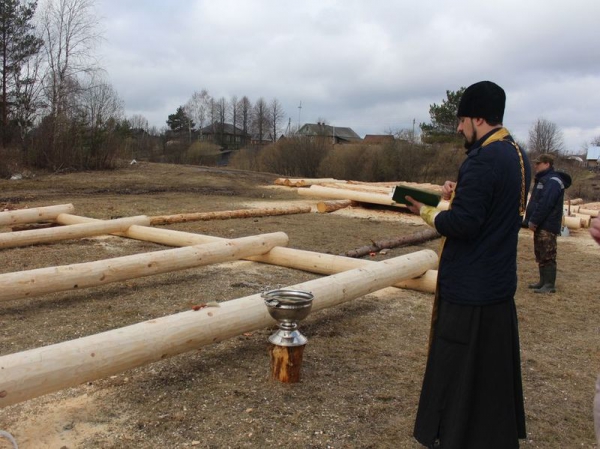 В поселке Новое начали строить часовню Святителя Николая