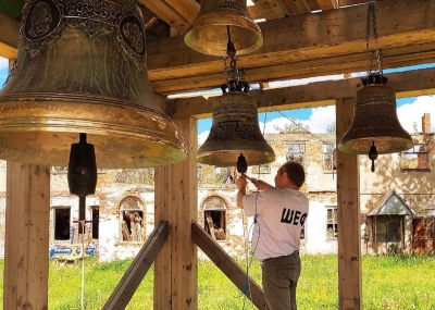 Специалисты звонарского клуба «Кампанъ» провели профилактические работы на звоннице Филиппо-Ирапского монастыря