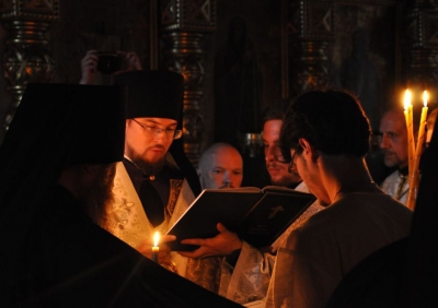 Епископ Флавиан совершил монашеский постриг в Воскресенском соборе города Череповца