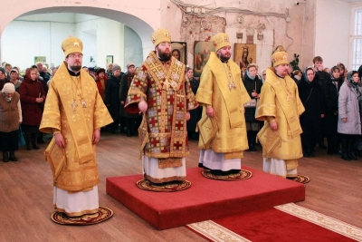 В Актовый день Вологодской духовной семинарии четыре архиерея Русской Православной Церкви совершили Божественную литургию