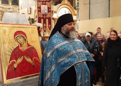 Настоятеля Архиерейского Воскресенского подворья иеромонаха Нила (Хоменца) поздравили с 5-летием хиротонии