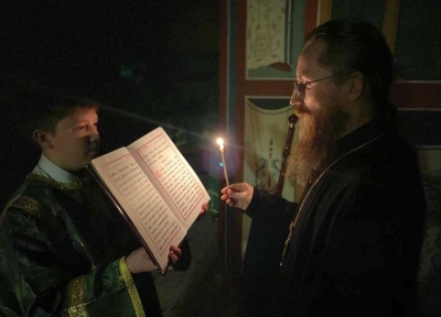 Владыка Игнатий возглавил всенощное бдение в кафедральном соборе города Череповца