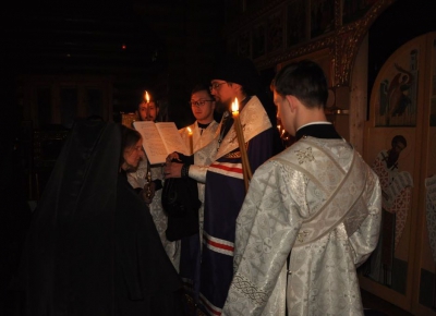 Епископ Флавиан совершил чин монашеского пострига накануне Рождества Христова