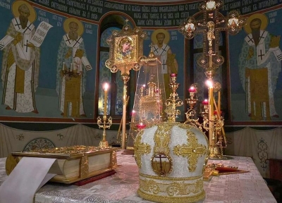 В попразднство Богоявления епископ Игнатий совершил всенощное бдение в кафедральном соборе Афанасия и Феодосия Череповецких