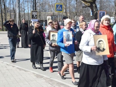 Приход храма Спаса Всемилостивого города Белозерска отметил великий праздник День Победы