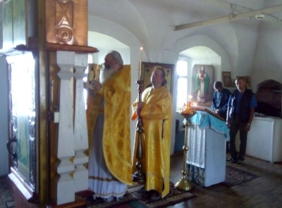 В приписной Введенской церкви Горицкого женского монастыря прошла первая за долгое время Литургия