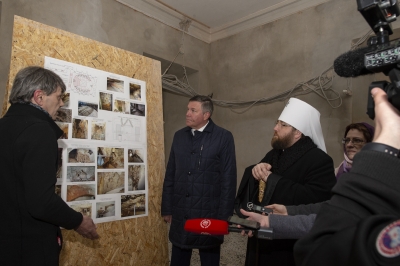 В сентябре 2019 года планируется совершить Великое освящение верхнего храма Воскресенского кафедрального собора города Вологды