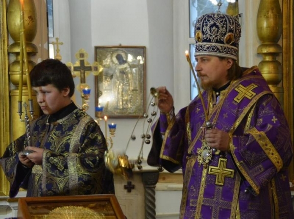 В день памяти сорока Севастийских мучеников епископ Тарасий возглавил богослужения в Стефановском храме