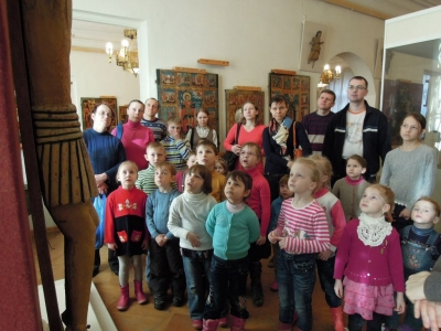 Для ребят воскресной школы Воскресенского собора Череповца проходят уроки в музее