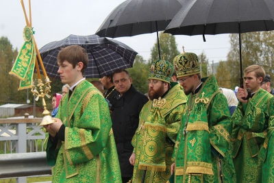 Епископ Флавиан принял участие в перенесении мощей преподобного Феодосия Тотемского