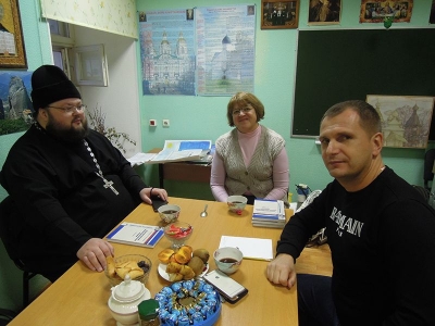 Руководитель отдела катехизации Череповецкой епархии иеромонах Марк (Шляхтин) провел рабочее совещание