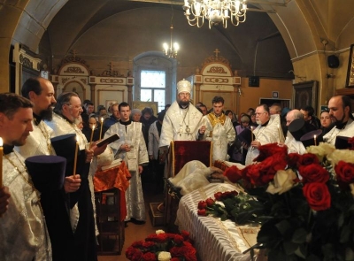 Епископ Флавиан совершил отпевание священника Геннадия Казачинского