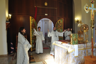 Епископ Флавиан совершил Божественную литургию в кафедральном соборе г. Череповца