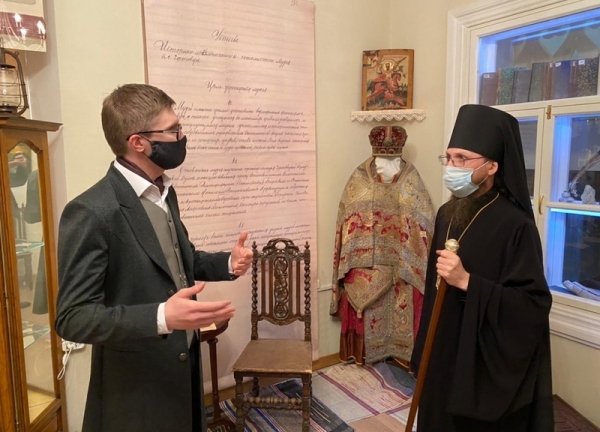 Владыка Игнатий участвовал в церемонии открытия выставки в музее «Дом И.А.Милютина»