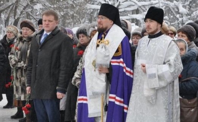 Епископ Флавиан принял участие в митинге по случаю 72-летия снятия блокады Ленинграда