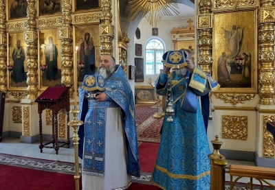 В Воскресенском соборе Череповца почтили память Иверской иконы Пресвятой Богородицы