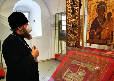 Митрополит Савва посетил Музей древнерусского искусства в Великом Устюге