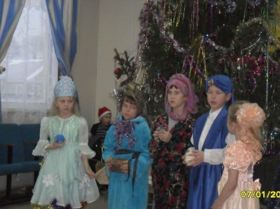 В Георгиевском храме села Косково впервые за 80 лет совершена Божественная литургия в праздник Рождества Христова