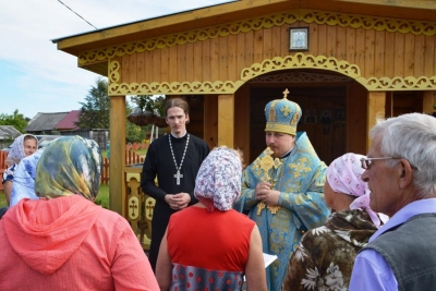 Епископ Тарасий совершил Литургию в Троицкой часовне деревни Чернево